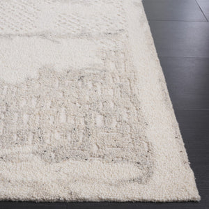 Safavieh Harvest Hand-tufted Area Rug – Elegant Wool And Cotton Blend For Luxurious Living Spaces And Comfort Ivory ,Grey Wool & Cotton Hvt105a-6