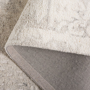 Safavieh Harvest Hand-tufted Area Rug – Elegant Wool And Cotton Blend For Luxurious Living Spaces And Comfort Ivory ,Grey Wool & Cotton Hvt105a-6