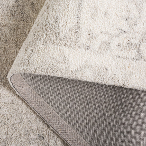 Safavieh Harvest Hand-tufted Area Rug – Elegant Wool And Cotton Blend For Luxurious Living Spaces And Comfort Ivory ,Grey Wool & Cotton Hvt105a-6