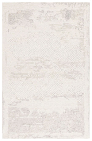 Safavieh Harvest Hand-tufted Area Rug – Elegant Wool And Cotton Blend For Luxurious Living Spaces And Comfort Ivory ,Grey Wool & Cotton Hvt105a-6