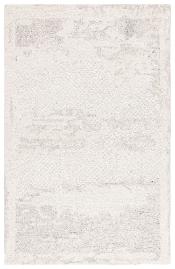 Safavieh Harvest Hand-tufted Area Rug – Elegant Wool And Cotton Blend For Luxurious Living Spaces And Comfort Ivory ,Grey Wool & Cotton Hvt105a-6
