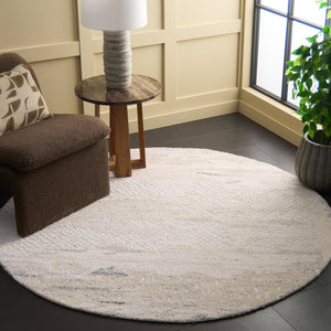 Safavieh Harvest Hand-tufted Wool & Cotton Runner Rug - Elegant Design For Timeless Home Decor & Comfort Ivory ,Grey Wool & Cotton Hvt105a-6r