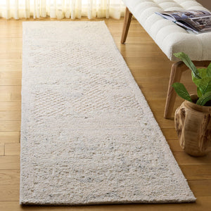 Safavieh Harvest Hand-tufted Wool & Cotton Runner Rug - Elegant Design For Timeless Home Decor & Comfort Silver ,Ivory Wool & Cotton Hvt105g-29