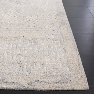 Safavieh Harvest Hand-tufted Wool & Cotton Runner Rug - Elegant Design For Timeless Home Decor & Comfort Silver ,Ivory Wool & Cotton Hvt105g-5