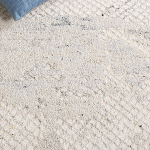 Safavieh Harvest Hand-tufted Wool & Cotton Runner Rug - Elegant Design For Timeless Home Decor & Comfort Silver ,Ivory Wool & Cotton Hvt105g-5