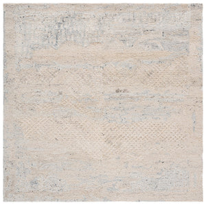 Safavieh Harvest Hand-tufted Wool & Cotton Runner Rug - Elegant Design For Timeless Home Decor & Comfort Silver ,Ivory Wool & Cotton Hvt105g-6sq