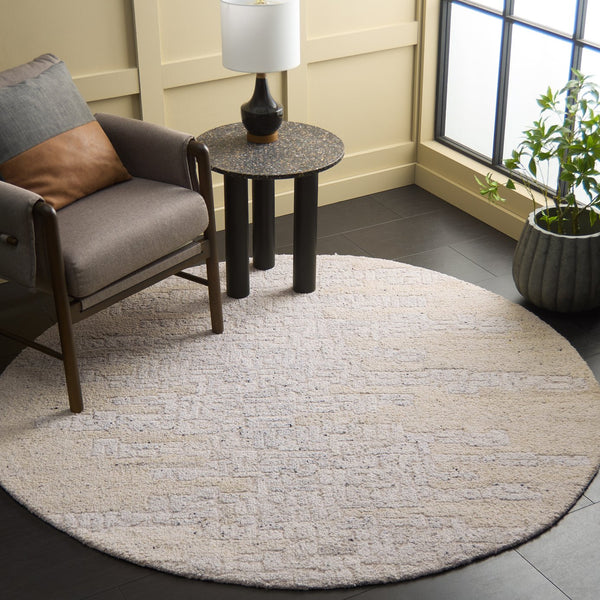 Safavieh Harvest Hand-tufted Wool And Cotton Runner Rug - Luxurious Modern Design For Elegant Spaces Beige ,Grey Wool & Cotton Hvt106b-6r