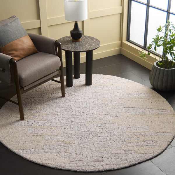 Safavieh Harvest Hand-tufted Wool And Cotton Area Rug - Artisan Crafted For Timeless Elegance In Any Room Beige ,Grey Wool & Cotton Hvt106b-3