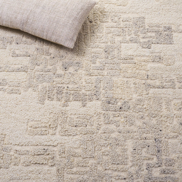 Safavieh Harvest Hand-tufted Wool And Cotton Runner Rug - Luxurious Modern Design For Elegant Spaces Ivory ,Grey Wool & Cotton Hvt106f-5