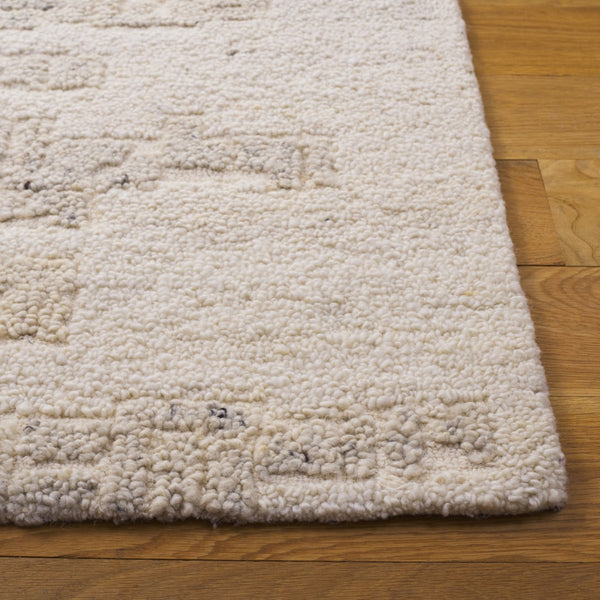 Safavieh Harvest Hand-tufted Wool And Cotton Area Rug - Artisan Crafted For Timeless Elegance In Any Room Ivory ,Grey Wool & Cotton Hvt106f-6