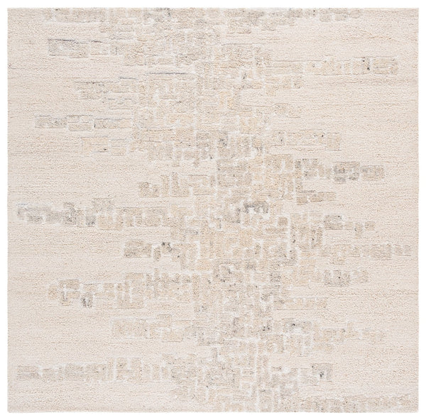 Safavieh Harvest Hand-tufted Wool And Cotton Runner Rug - Luxurious Modern Design For Elegant Spaces Ivory ,Grey Wool & Cotton Hvt106f-6sq