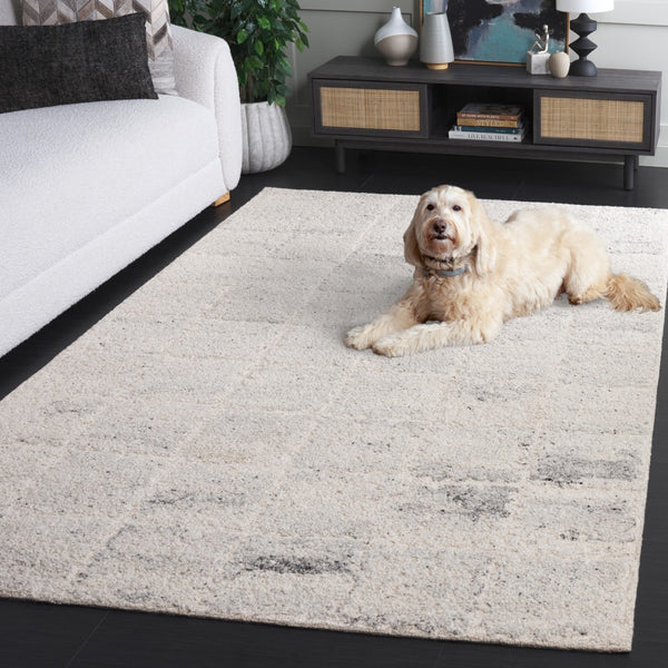 Safavieh Harvest Hand Tufted Wool & Cotton Area Rug - Sophisticated Silver And Grey Design For Chic Interiors Silver ,Grey Wool & Cotton Hvt107g-4