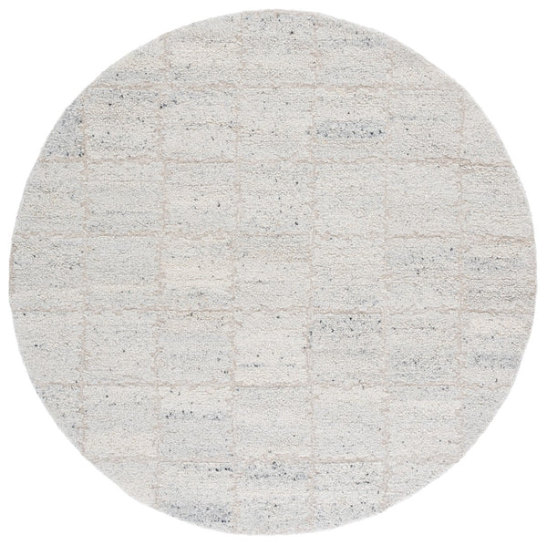 Safavieh Harvest Hand Tufted Wool & Cotton Area Rug - Sophisticated Silver And Grey Design For Chic Interiors Silver ,Grey Wool & Cotton Hvt107g-4