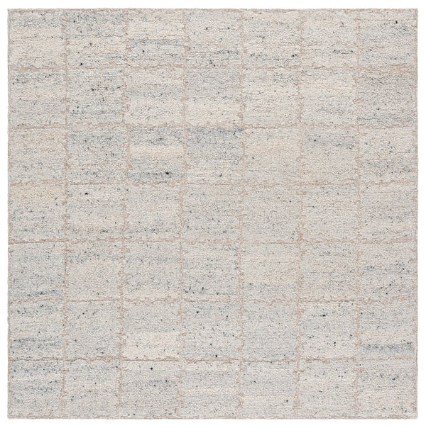 Safavieh Harvest Hand-tufted Wool And Cotton Runner Rug - Elegant Comfort For Modern Hallways And Spaces Silver ,Grey Wool & Cotton Hvt107g-6sq