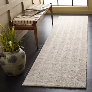 Safavieh Harvest Hand‑Tufted Ivory Wool Rug — Plush 3/8" Pile, Artisanal Indian Craft, Subtle Textured Elegance 9'-0" x 12'-0" HVT108A-9
