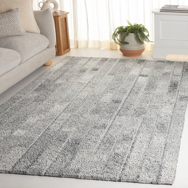 Safavieh Harvest Luxurious Hand-tufted Wool Runner Rug - Elegant Modern Design For Hallways And Living Spaces Grey Wool Pile Hvt108f-5