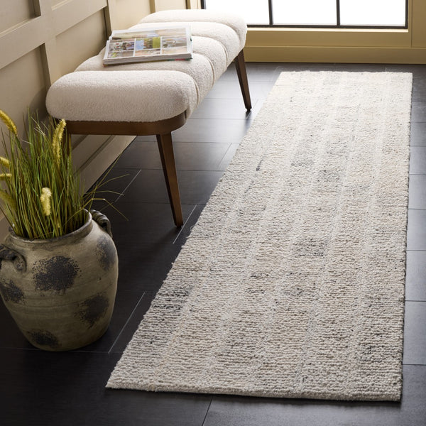 Safavieh Harvest Hand Tufted Wool Area Rug - Luxurious Comfort And Sophisticated Style For Modern Living Spaces Light Grey Wool Pile Hvt108g-6