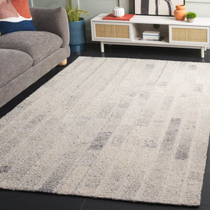 Safavieh Harvest Luxurious Hand-tufted Wool Runner Rug - Elegant Modern Design For Hallways And Living Spaces Light Grey Wool Pile Hvt108g-5