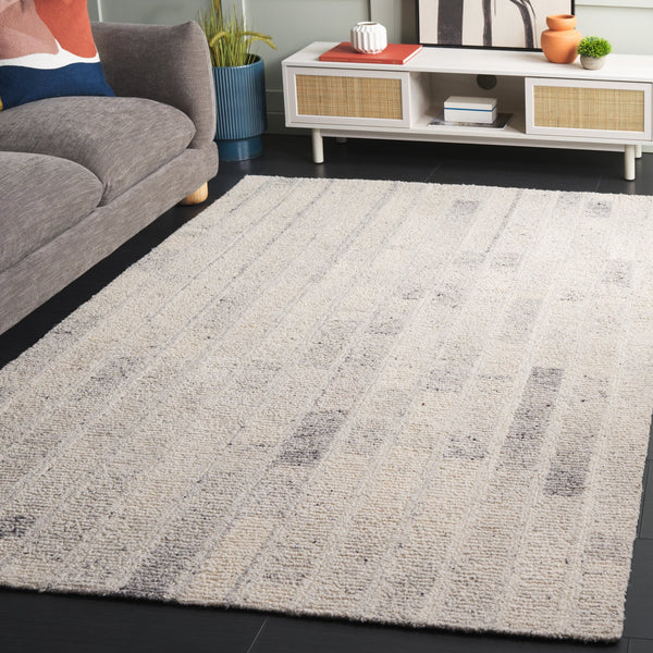 Safavieh Harvest Luxurious Hand-tufted Wool Runner Rug - Elegant Modern Design For Hallways And Living Spaces Light Grey Wool Pile Hvt108g-5