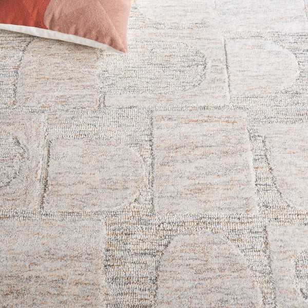Safavieh Harvest Stylish Runner Area Rug - Hand-tufted Wool, Modern Design, Durable, Perfect Home Centerpiece Grey ,Rust Wool Pile Hvt110f-5
