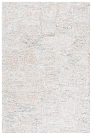 Safavieh Harvest Hand Tufted Wool Pile Area Rug - Elegant Indian Craftsmanship For Modern Home Decor Charm Grey ,Rust Wool Pile Hvt110f-4