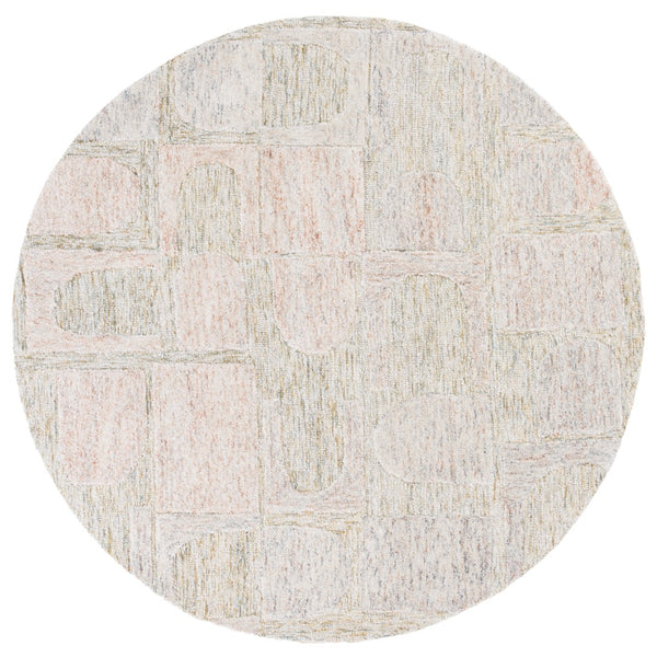 Safavieh Harvest Hand Tufted Wool Pile Area Rug - Elegant Indian Craftsmanship For Modern Home Decor Charm Grey ,Rust Wool Pile Hvt110f-4