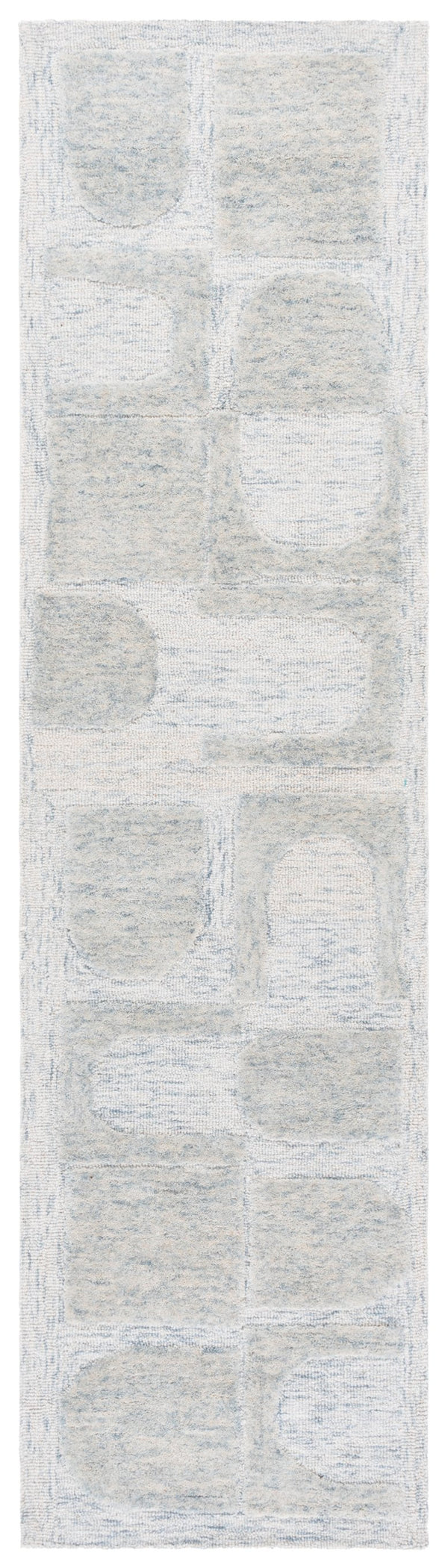 Safavieh Harvest Stylish Runner Area Rug - Hand-tufted Wool, Modern Design, Durable, Perfect Home Centerpiece Blue ,Grey Wool Pile Hvt110m-29
