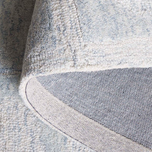 Safavieh Harvest Hand Tufted Wool Pile Area Rug - Elegant Indian Craftsmanship For Modern Home Decor Charm Blue ,Grey Wool Pile Hvt110m-6