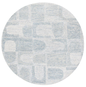 Safavieh Harvest Stylish Runner Area Rug - Hand-tufted Wool, Modern Design, Durable, Perfect Home Centerpiece Blue ,Grey Wool Pile Hvt110m-6r