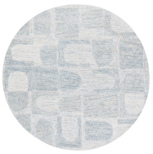 Safavieh Harvest Stylish Runner Area Rug - Hand-tufted Wool, Modern Design, Durable, Perfect Home Centerpiece Blue ,Grey Wool Pile Hvt110m-6r