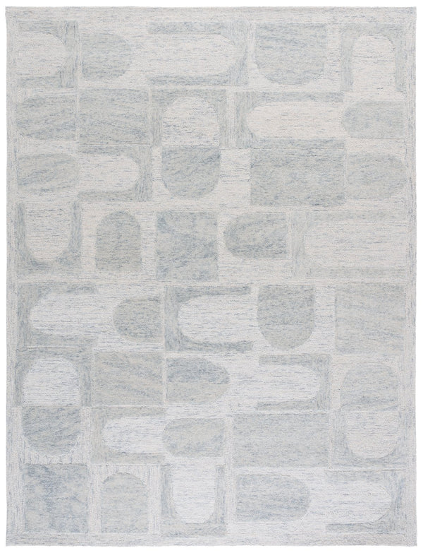 Safavieh Harvest Stylish Runner Area Rug - Hand-tufted Wool, Modern Design, Durable, Perfect Home Centerpiece Blue ,Grey Wool Pile Hvt110m-8