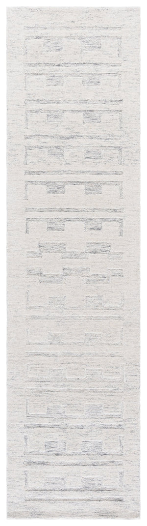 Safavieh Harvest Luxurious Hand Tufted Wool Runner Rug - Elevate Your Space With Timeless Elegance & Style Grey ,Beige Wool Pile Hvt111f-29