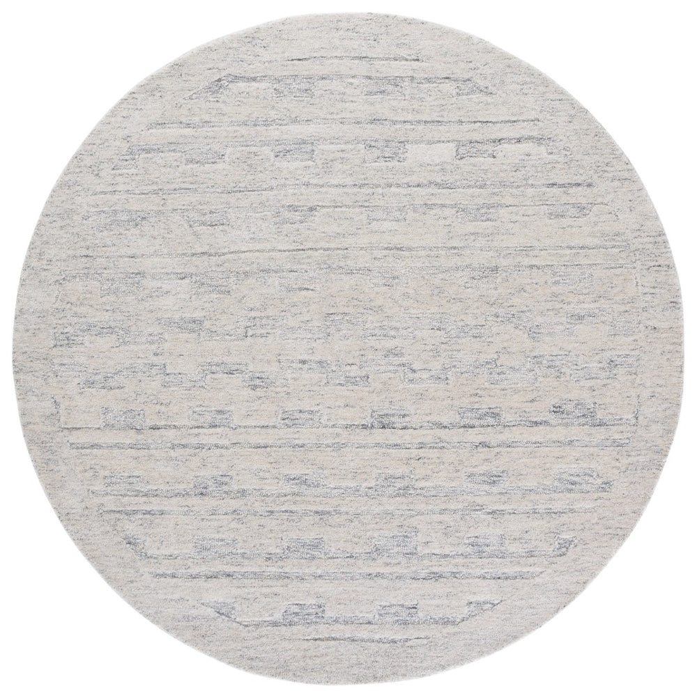 Safavieh Harvest Modern Area Rug - Hand Tufted Wool, Elegant Design For Any Room, Timeless Craftsmanship Grey ,Beige Wool Pile Hvt111f-3