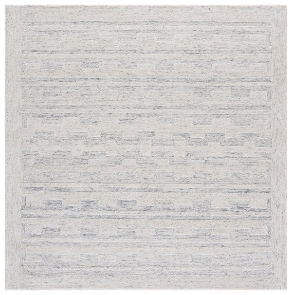 Safavieh Harvest Luxurious Hand Tufted Wool Runner Rug - Elevate Your Space With Timeless Elegance & Style Grey ,Beige Wool Pile Hvt111f-6sq