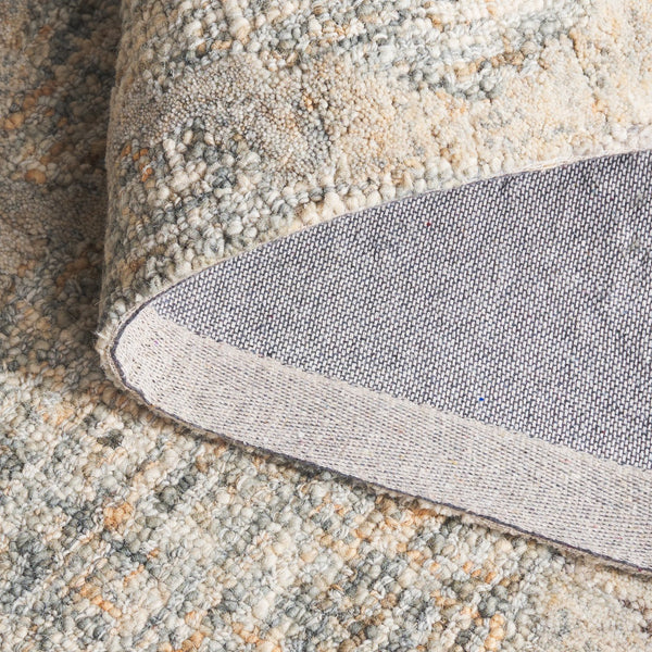 Safavieh Harvest Hand‑Tuf​Ted Round Wool Rug In Elegant Grey‑Brown — Low‑Pile, Durable, Modern Focal Point 6'-0" x 6'-0" HVT112F-6R
