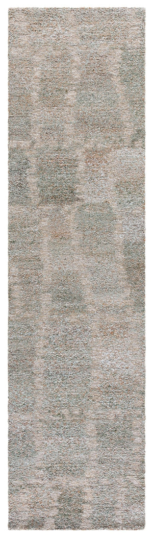 Safavieh Harvest Elegant Runner Rug For Hallway - Modern Hand-tufted Design, Soft Polyester & Wool Blend Green ,Beige 80% Polyester,20% Wool Hvt113y-29