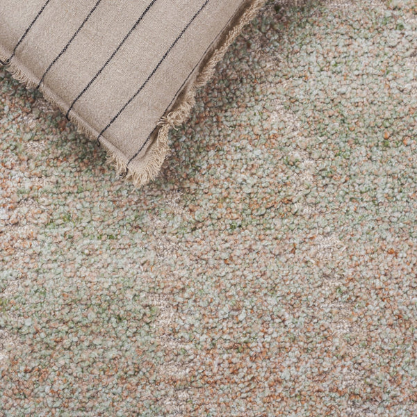 Safavieh Harvest Elegant Runner Rug For Hallway - Modern Hand-tufted Design, Soft Polyester & Wool Blend Green ,Beige 80% Polyester,20% Wool Hvt113y-5