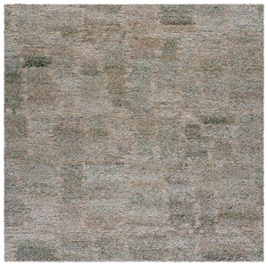 Safavieh Harvest Elegant Runner Rug For Hallway - Modern Hand-tufted Design, Soft Polyester & Wool Blend Green ,Beige 80% Polyester,20% Wool Hvt113y-6sq