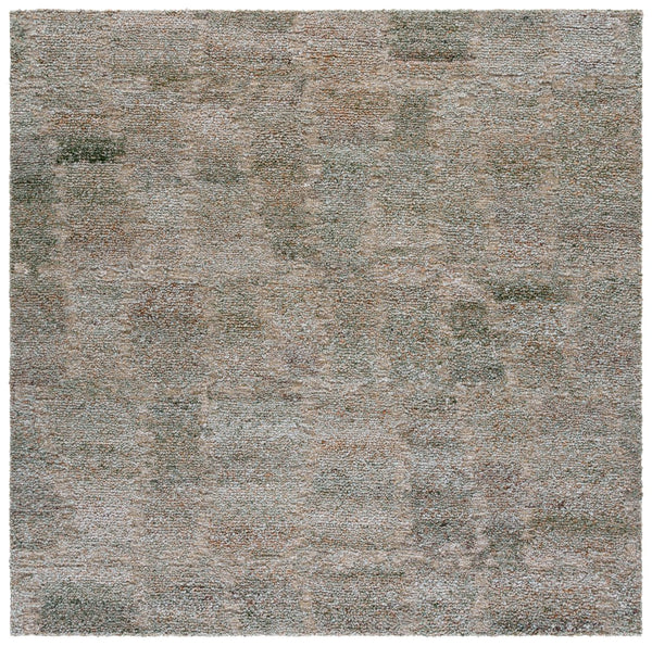 Safavieh Harvest Elegant Runner Rug For Hallway - Modern Hand-tufted Design, Soft Polyester & Wool Blend Green ,Beige 80% Polyester,20% Wool Hvt113y-6sq