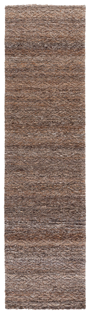 Safavieh Harvest Handwoven Brown Area Rug, Minimalist Low-Profile Polyester Pile For Living Rooms, Durable Elegance 8'-0" x 10'-0" HVT114T-8