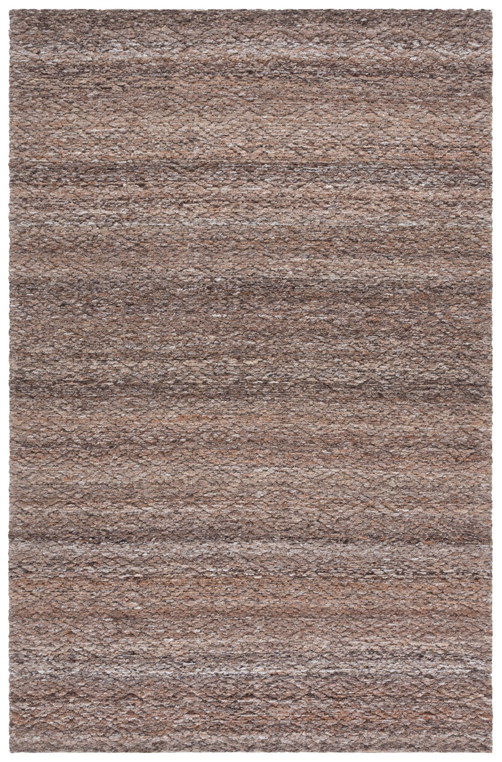 Safavieh Harvest Handwoven Brown Area Rug, Minimalist Low-Profile Polyester Pile For Living Rooms, Durable Elegance 8'-0" x 10'-0" HVT114T-8