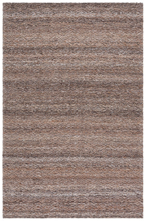 Safavieh Harvest Handwoven Brown Area Rug, Minimalist Low-Profile Polyester Pile For Living Rooms, Durable Elegance 8'-0" x 10'-0" HVT114T-8