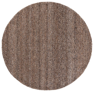 Safavieh Harvest Handwoven Brown Area Rug, Minimalist Low-Profile Polyester Pile For Living Rooms, Durable Elegance 8'-0" x 10'-0" HVT114T-8