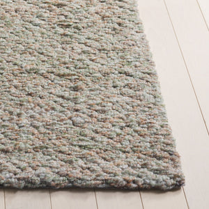 Safavieh Harvest Modern Handwoven Runner Rug - Elegant Design For Hallways, Entryways & Timeless Style Green ,Beige Polyester Pile Hvt114y-5