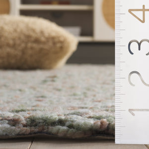Safavieh Harvest Hand-woven Area Rug - Elegant Minimalist Design For Modern Living Spaces, Soft Polyester Pile Green ,Beige Polyester Pile Hvt114y-9