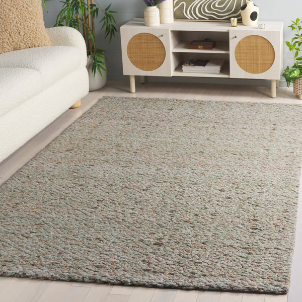 Safavieh Harvest Modern Handwoven Runner Rug - Elegant Design For Hallways, Entryways & Timeless Style Green ,Beige Polyester Pile Hvt114y-5