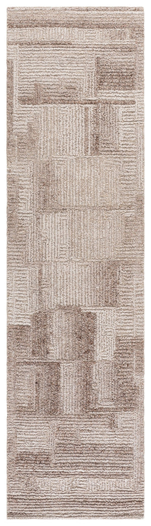 Safavieh Harvest Wool Rug 8X10 Taupe — Hand-Tufted Indian Craftsmanship, Low-Profile Plush For Modern Homes 9'-0" x 12'-0" HVT116E-9