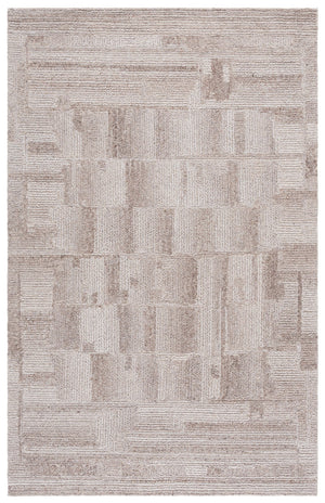 Safavieh Harvest Hand‑Tufted Wool Taupe Area Rug — Low‑Profile, Cozy Natural Fiber Comfort For Modern Homes 5'-0" x 8'-0" HVT116E-5