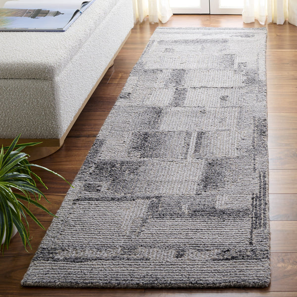 Safavieh Harvest Modern Hand‑Tufted Wool Rug In Neutral Grey — Plush 8X10 Area Rug For Living Rooms & Offices 8'-0" x 10'-0" HVT116F-8