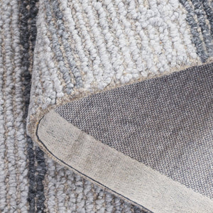 Safavieh Harvest Hand-Tufted Grey Wool Rug — Low-Profile Modern Geometric Accent For Living Rooms & Beds 4'-0" x 6'-0" HVT116F-4